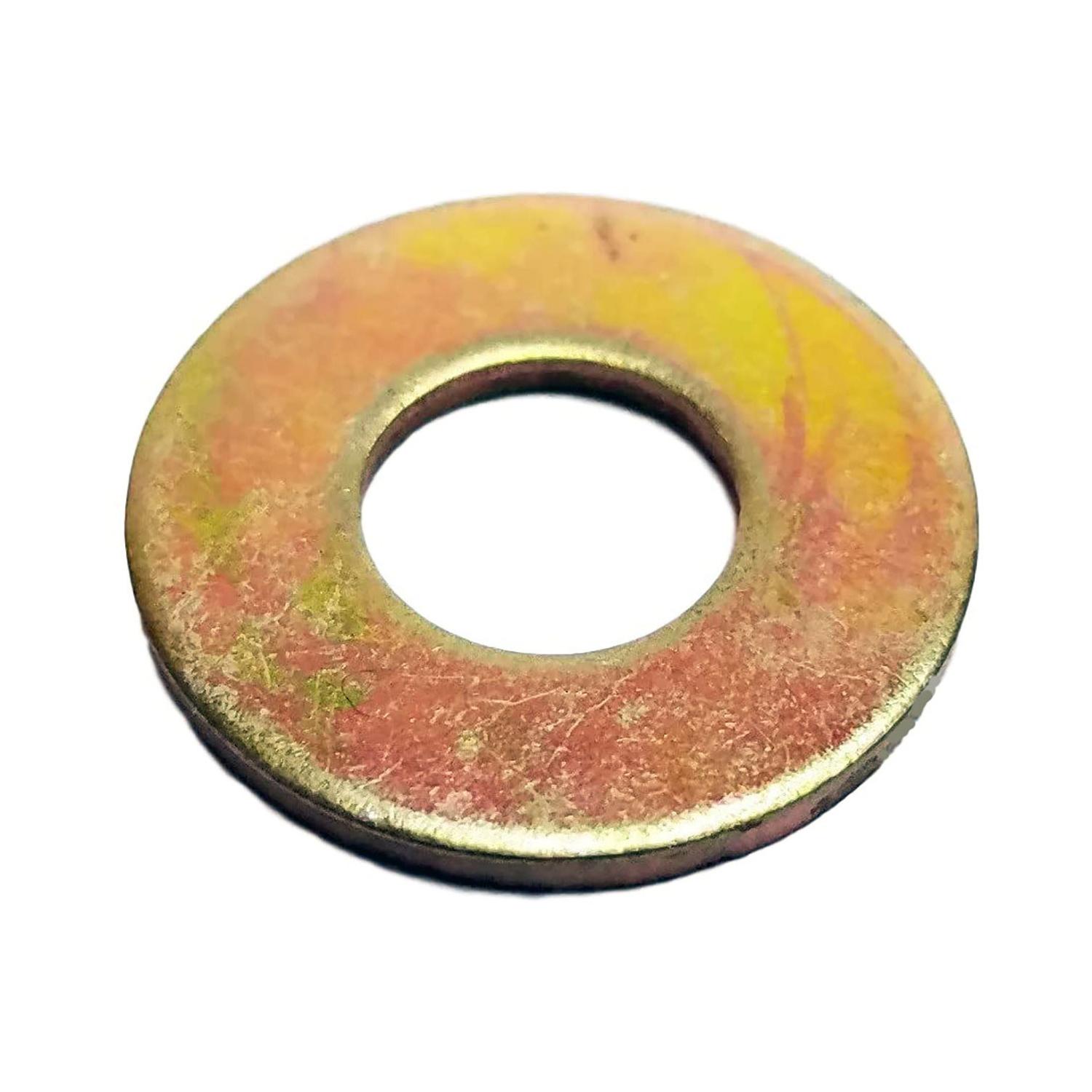 Flat Washer SAE Extra Thick Heavy Duty Yellow Zinc