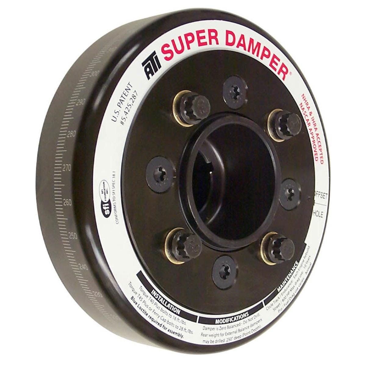 ATI Performance Harmonic Balancer, Super Damper Series, 6.325" Diameter