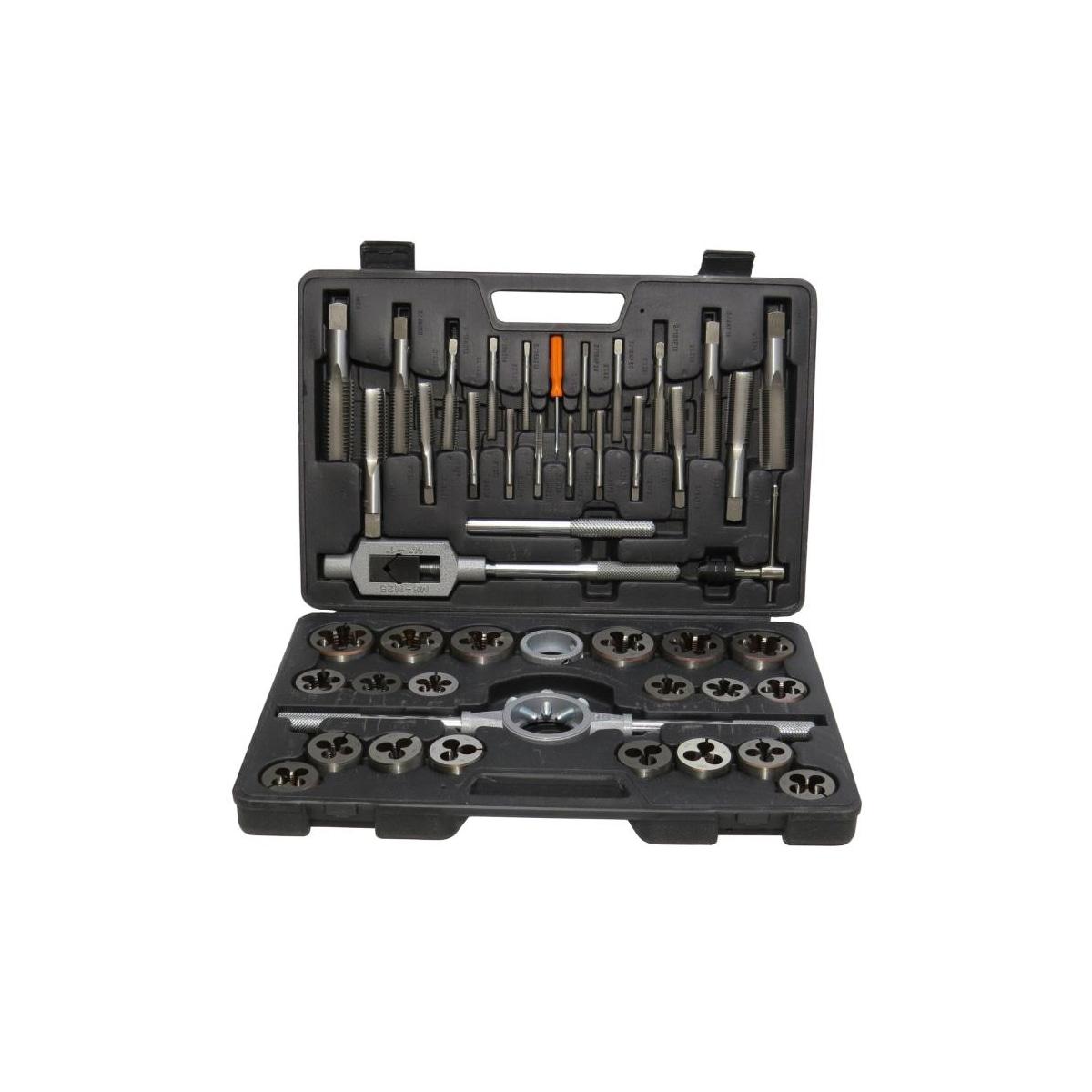 Drill America Tap & Die Set, Carbon Steel, #4 - 1/2