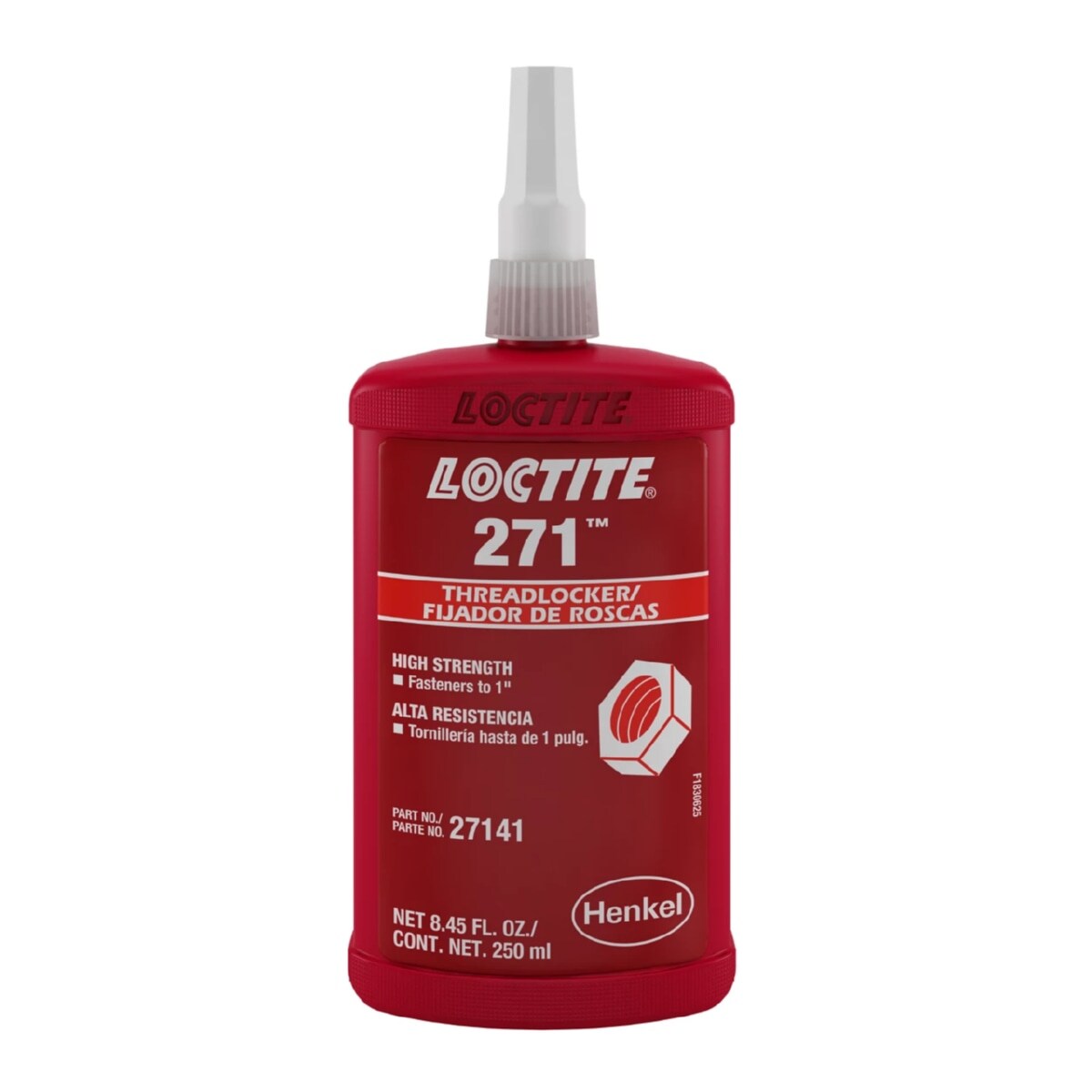 Loctite Threadlocker, Loctite 271 Series, High Strength, Red