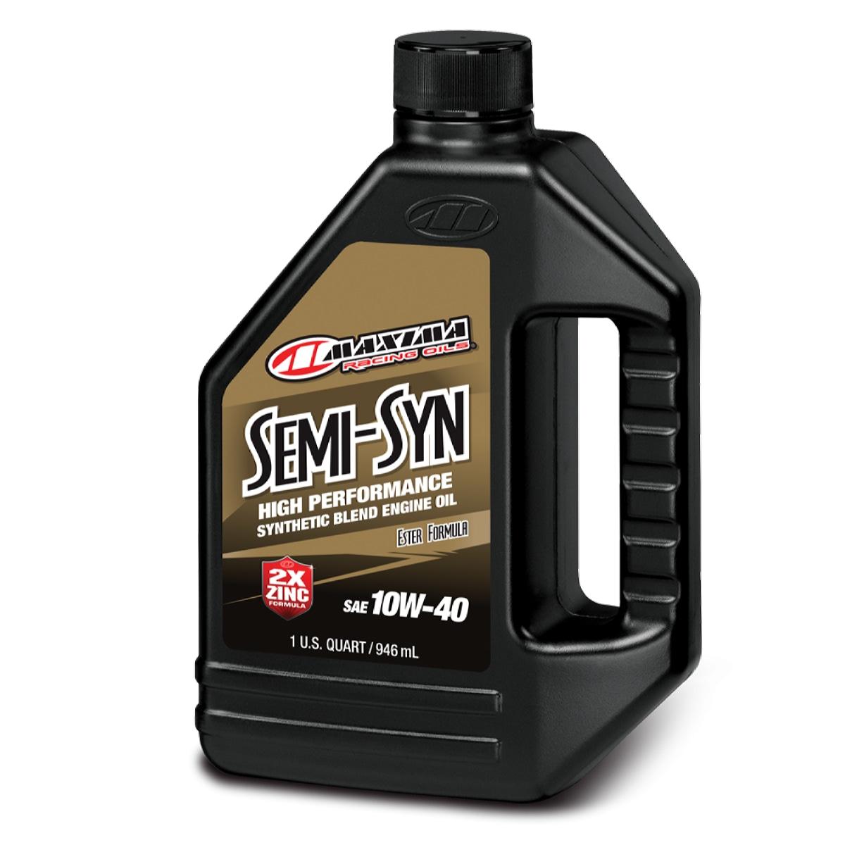 Maxima Motor Oil, SemiSyn Series, SemiSynthetic, 10W40, 1 Quart