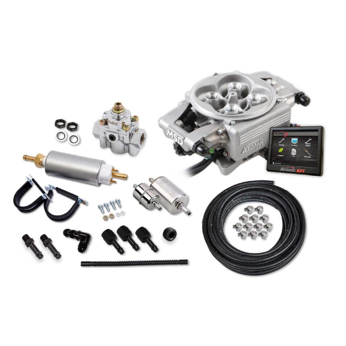 MSD Ignition Fuel Injection Kit, Atomic EFI 2, Throttle Body, Square ...